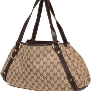 Gucci Women's Pre-Loved Abbey Open Tote, Gg Canvas