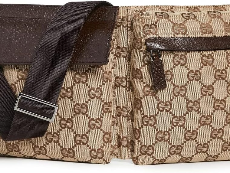Gucci Women's Pre-Loved Belt Bag, Gg Canvas