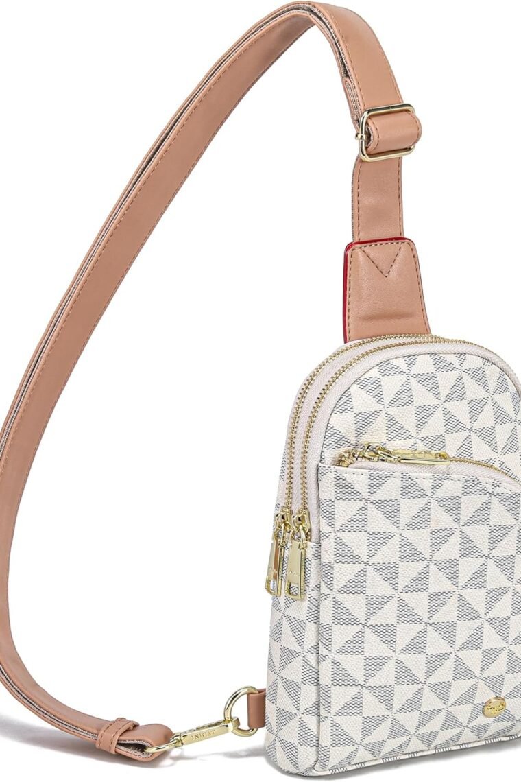 Haytijoe Crossbody Sling Bag for Women RFID Blocking Vegan Leather Fanny Packs Travel Bag