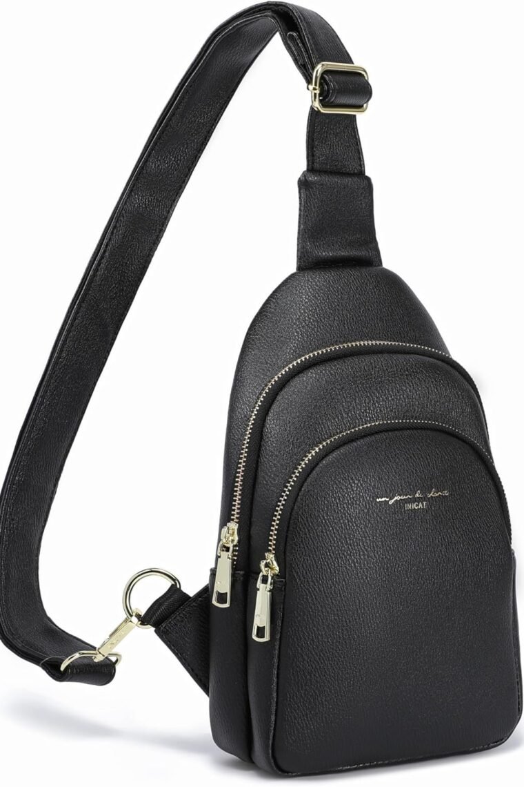 INICAT Crossbody Sling Bags Fanny Packs Purses Chest Bag for Women