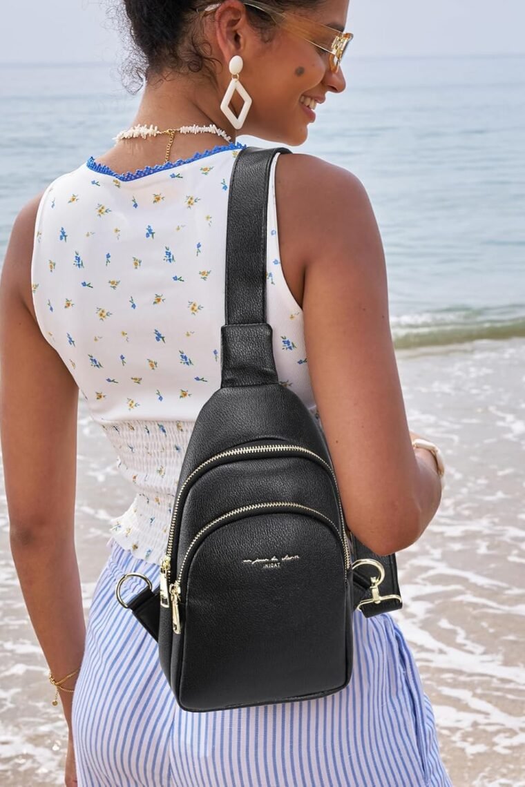 INICAT Crossbody Sling Bags Fanny Packs Purses Chest Bag for Women - Image 2