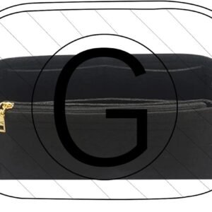 Lckaey Purse insert For gucci soho disco bag organizer disco bed organizer Felt insert Y087-black