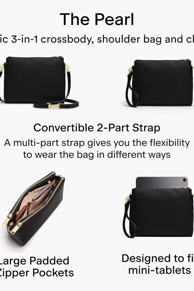 Lo & Sons The Pearl - Premium Crossbody Bag Made with Genuine Real Cactus Leather, Versatile Small Shoulder Bag for Women - Image 2