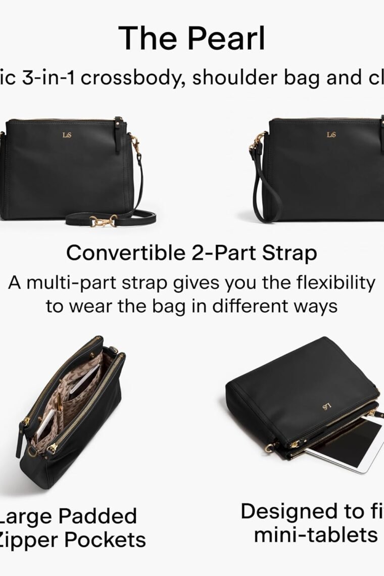 Lo & Sons The Pearl - Premium Crossbody Bag Made with Genuine Real Nappa Leather, Versatile Small Shoulder Bag for Women - Image 2