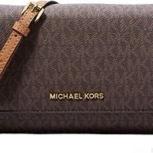 Michael Kors Medium Logo Convertible Crossbody Bag (Brown Signature)