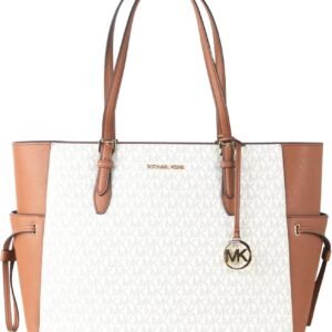 Michael Michael Kors Gilly Large Jet Set Travel Drawstring Tote Vanilla MK Signature