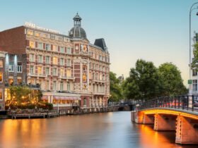 exterior of the Tivoli Doelen hotel in Amsterdam