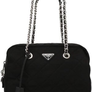 Prada Women's Black Tessuto Nylon Handbag 1BB903