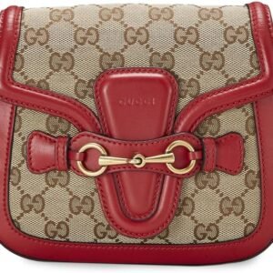 WHAT GOES AROUND COMES AROUND Women's Pre-Loved Gucci Canvas Lady Web Shoulder Bag