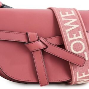 WHAT GOES AROUND COMES AROUND Women's Pre-Loved Loewe Pink Calfskin Gate Dual Mini Bag