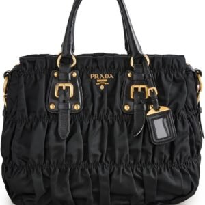 WHAT GOES AROUND COMES AROUND Women's Pre-Loved Prada Black Nylon Handbag