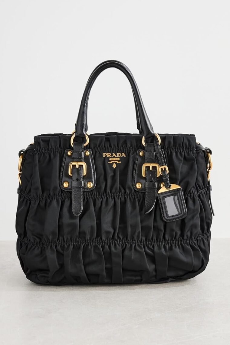 WHAT GOES AROUND COMES AROUND Women's Pre-Loved Prada Black Nylon Handbag - Image 2