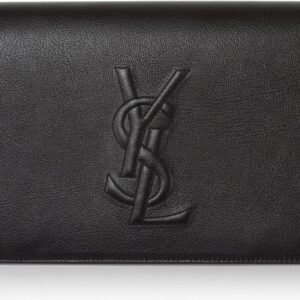 YSL Yves Saint Laurent Women's Leather Large Belle de Jour Clutch - Black