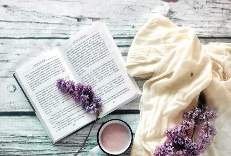 book, beautiful flowers, lilac