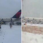 Delta Air Lines evacuation.