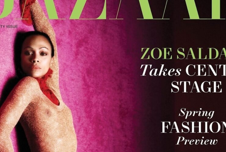 Zoe Saldana US Harpers Bazaar February 2025 Zoe Saldaña US Harper's Bazaar February 2025