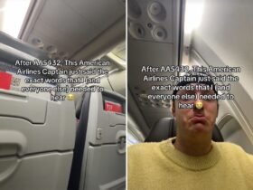 American Airlines captain assures passengers of their safety.