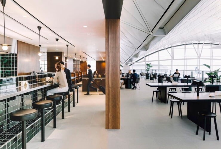 Cathay Pacific The Deck Lounge Hong Kong Now First Class Facility