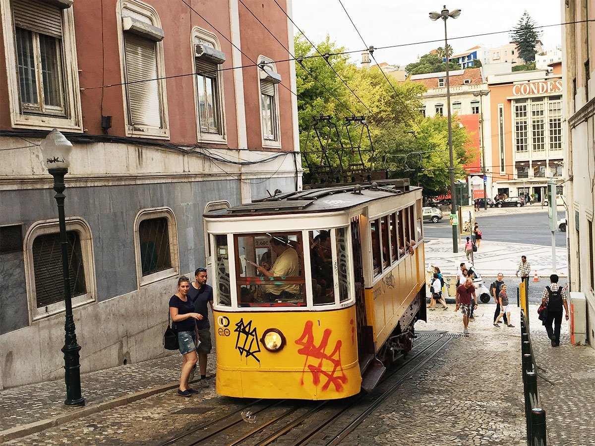 Lisbon funicular.