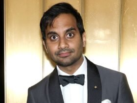 Aziz Ansari breaks down in tears thanking his wife in front of Keanu Reeves