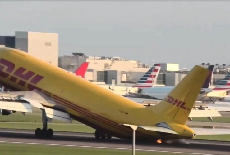 DHL Airbus A300 Suffers Bizarre Tail Strike & Go Around At Heathrow