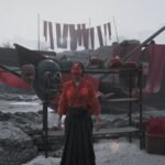 How to call the merchant's boat at Crimson Dye Beach in Ghost of Yōtei