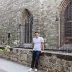 Nomadic Matt posing for a photo in Spain